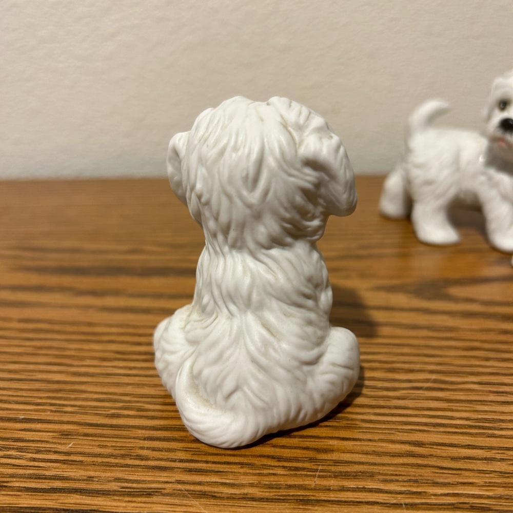 Homco White Shitzu Trio - Picture 4 of 13
